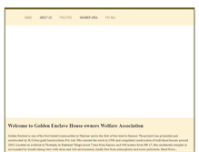 Tablet Screenshot of goldenenclave.com